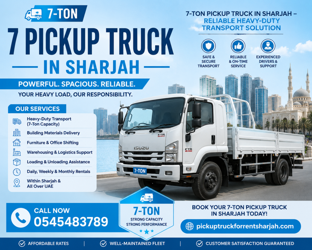 7-ton pickup truck in sharjah