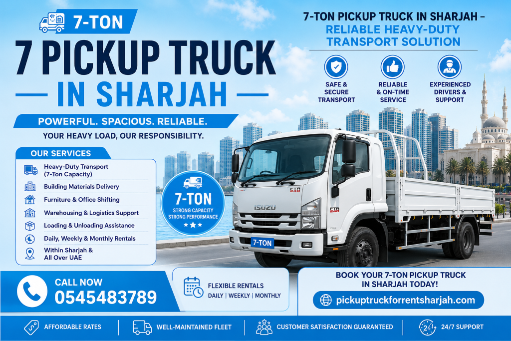 7-ton pickup truck in sharjah