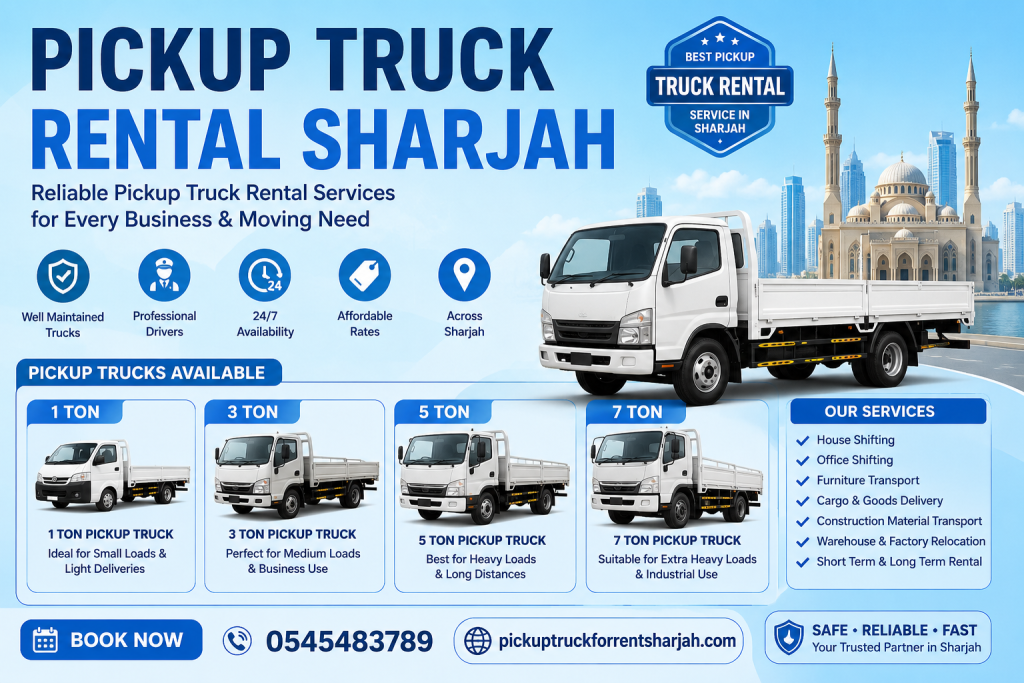 rent a pickup truck in sajaa