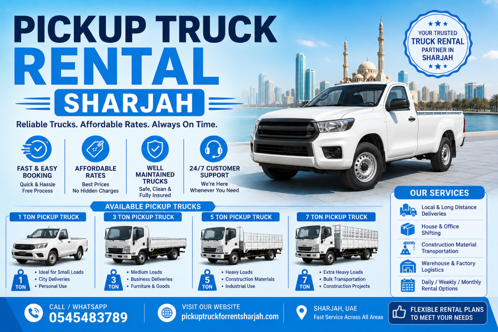 Rent a Pickup Truck in Sajaa