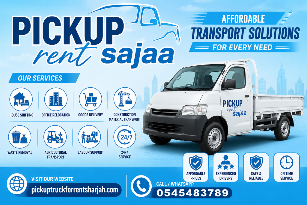 Pickup rent Sajaa